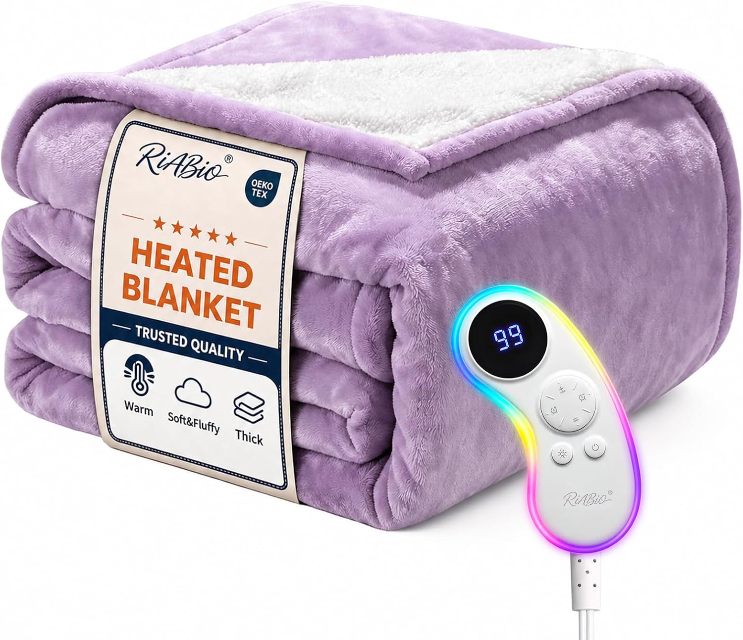 Detalle de RIABIO Electric Heated Blanket Twin