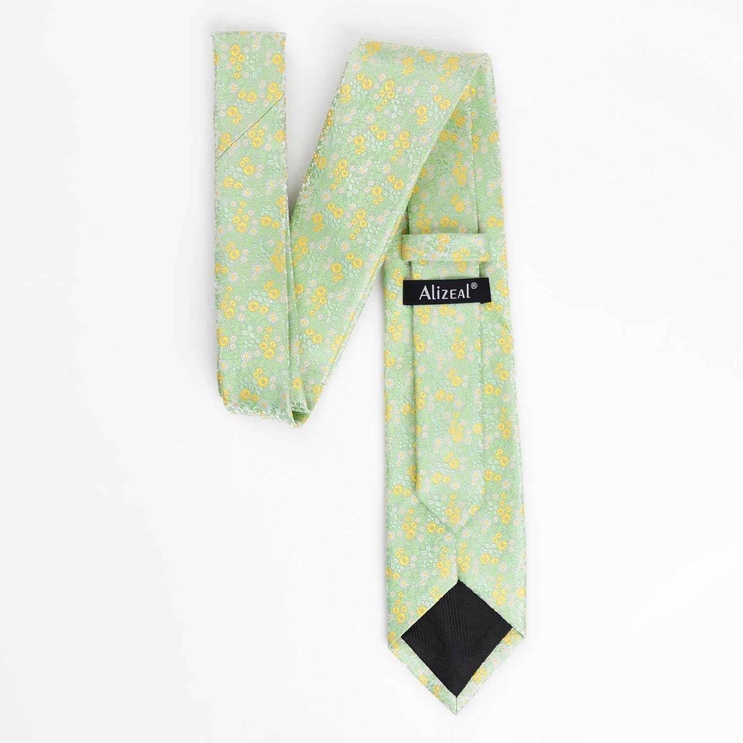 Thumbnail 1 de Alizeal Floral-patterned 8cm Tie with Pocket Square Set for Men