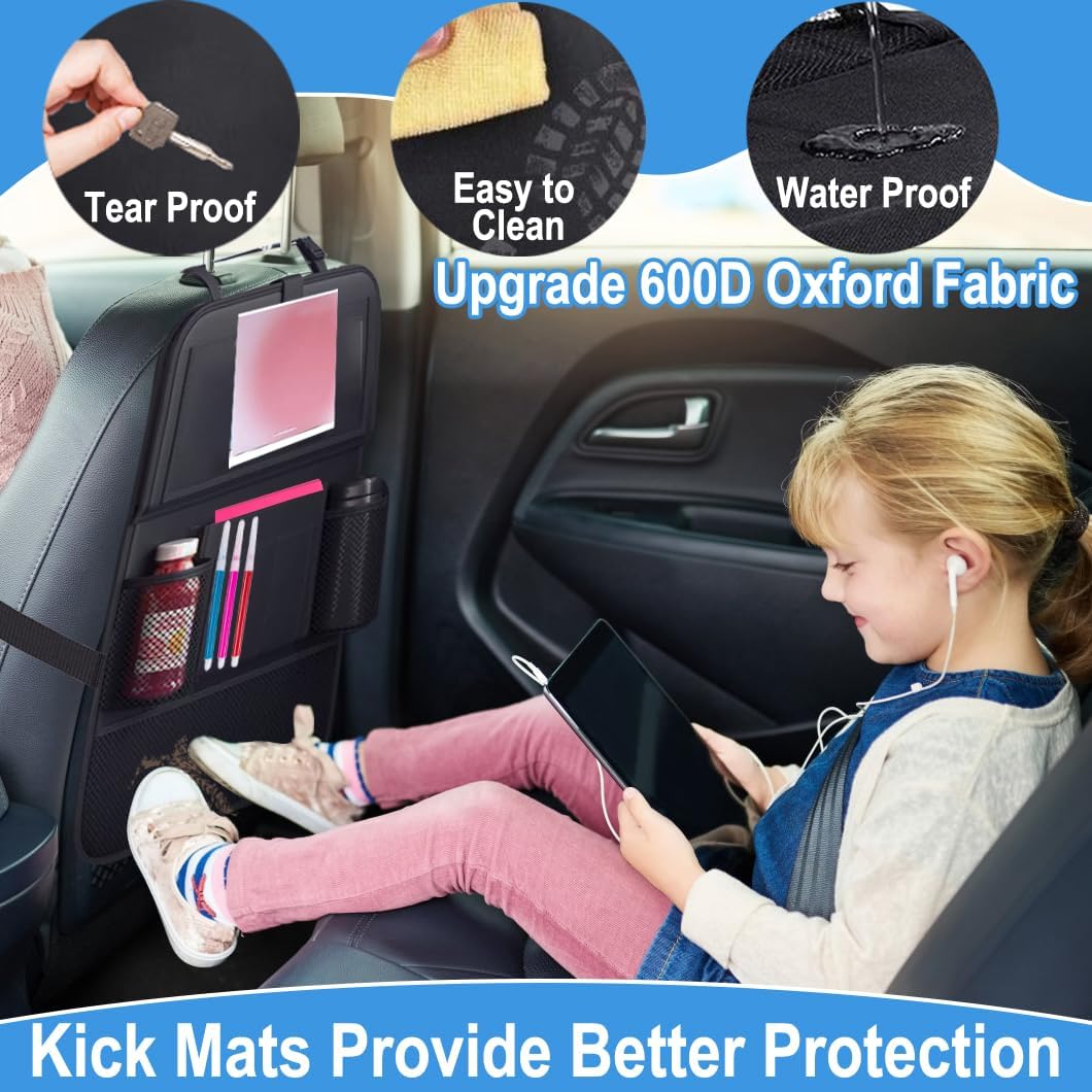 Detalle 1 de Car Backseat Organizer with Foldable Tray and 10 Pockets