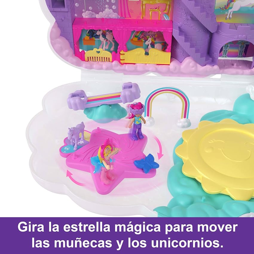 Thumbnail 3 de Polly Pocket Salón de Belleza Unicornio 🌈 con Muñequitas y Accesorios