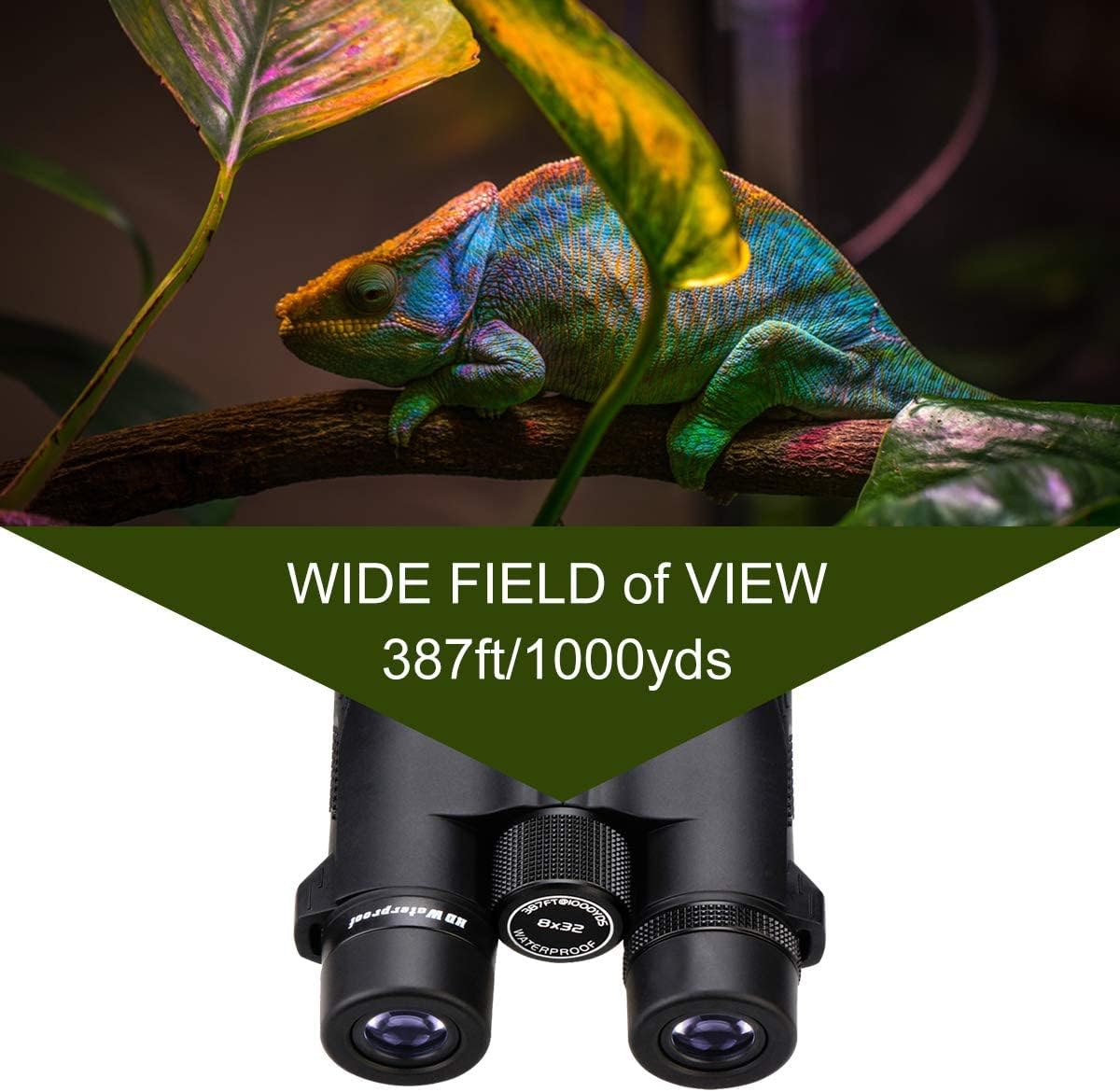 Detalle de Svbony SV47 Jumelles 10x42 : observation lumineuse et fiable pour la chasse et l’extérieur