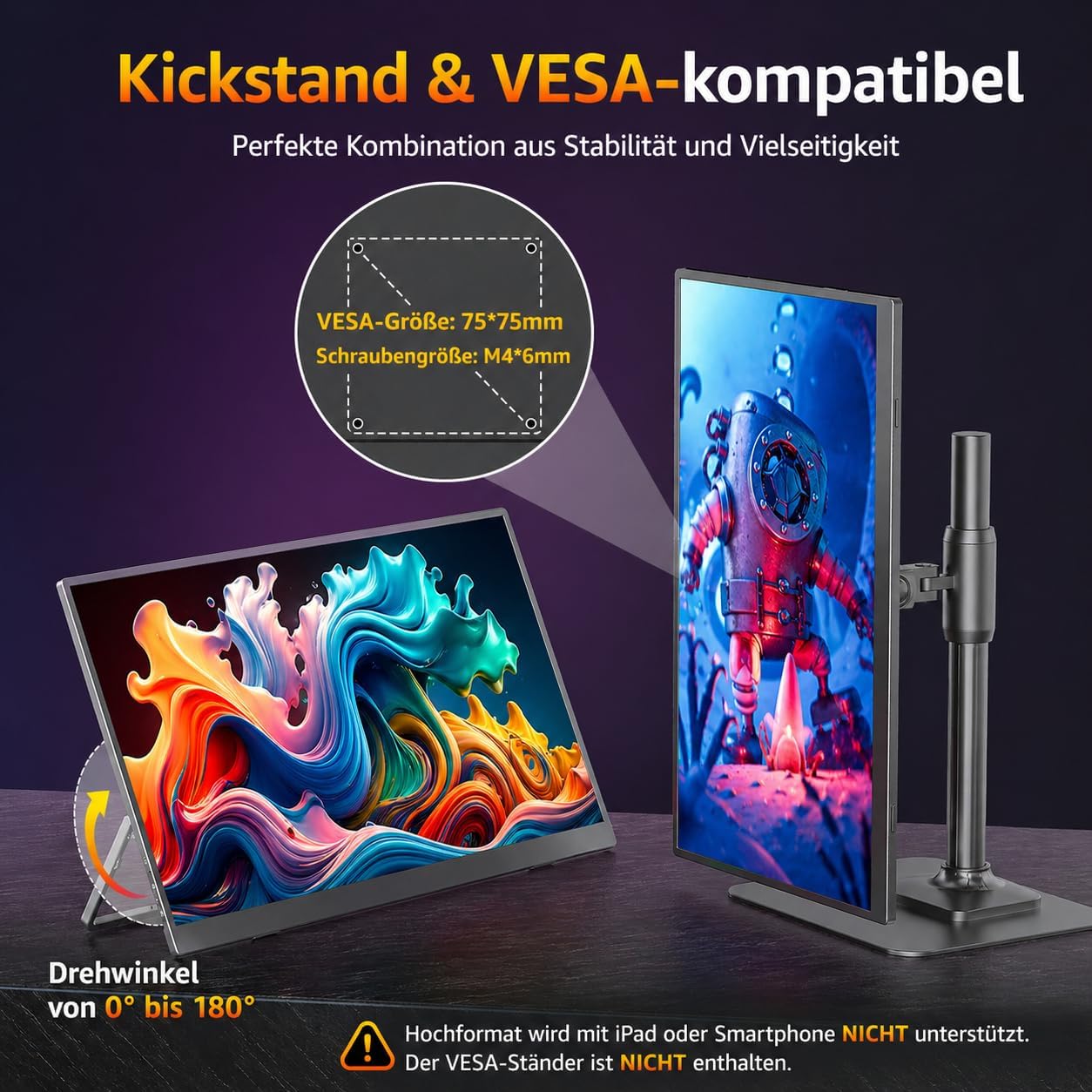 Thumbnail 4 de cocopar 18,5 Zoll tragbarer Monitor