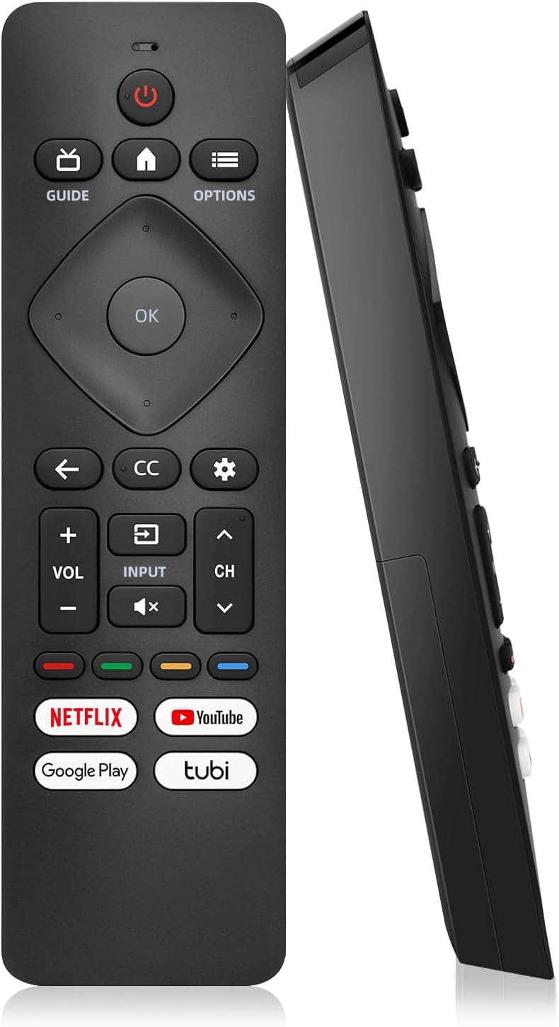 Detalle de BUXQE philp-1 Universal Remote for Philips Smart TVs, Infrared, 4 App Shortcuts