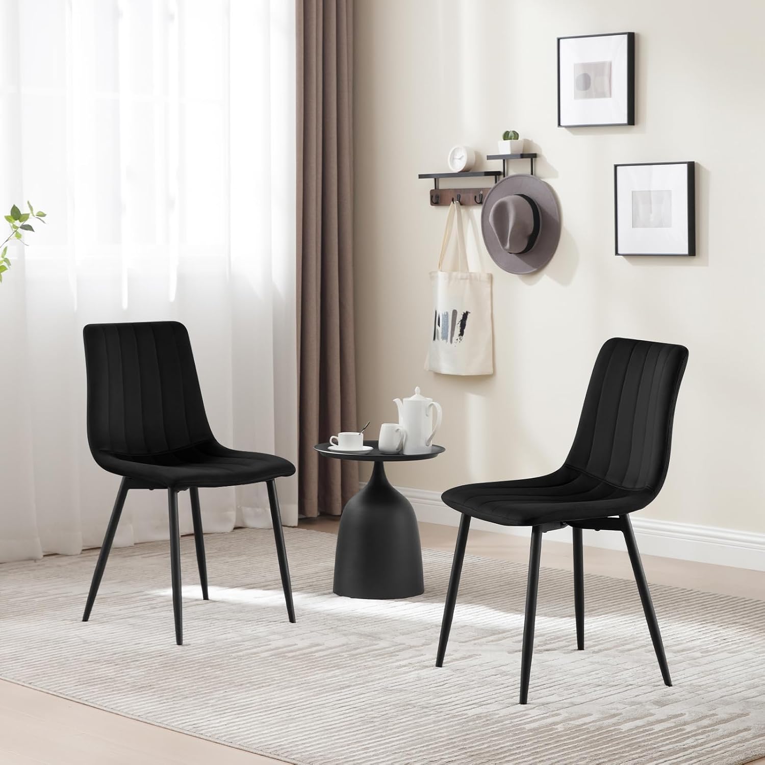 Detalle 2 de Klihome Esszimmerstühle 4er Set, 150 kg