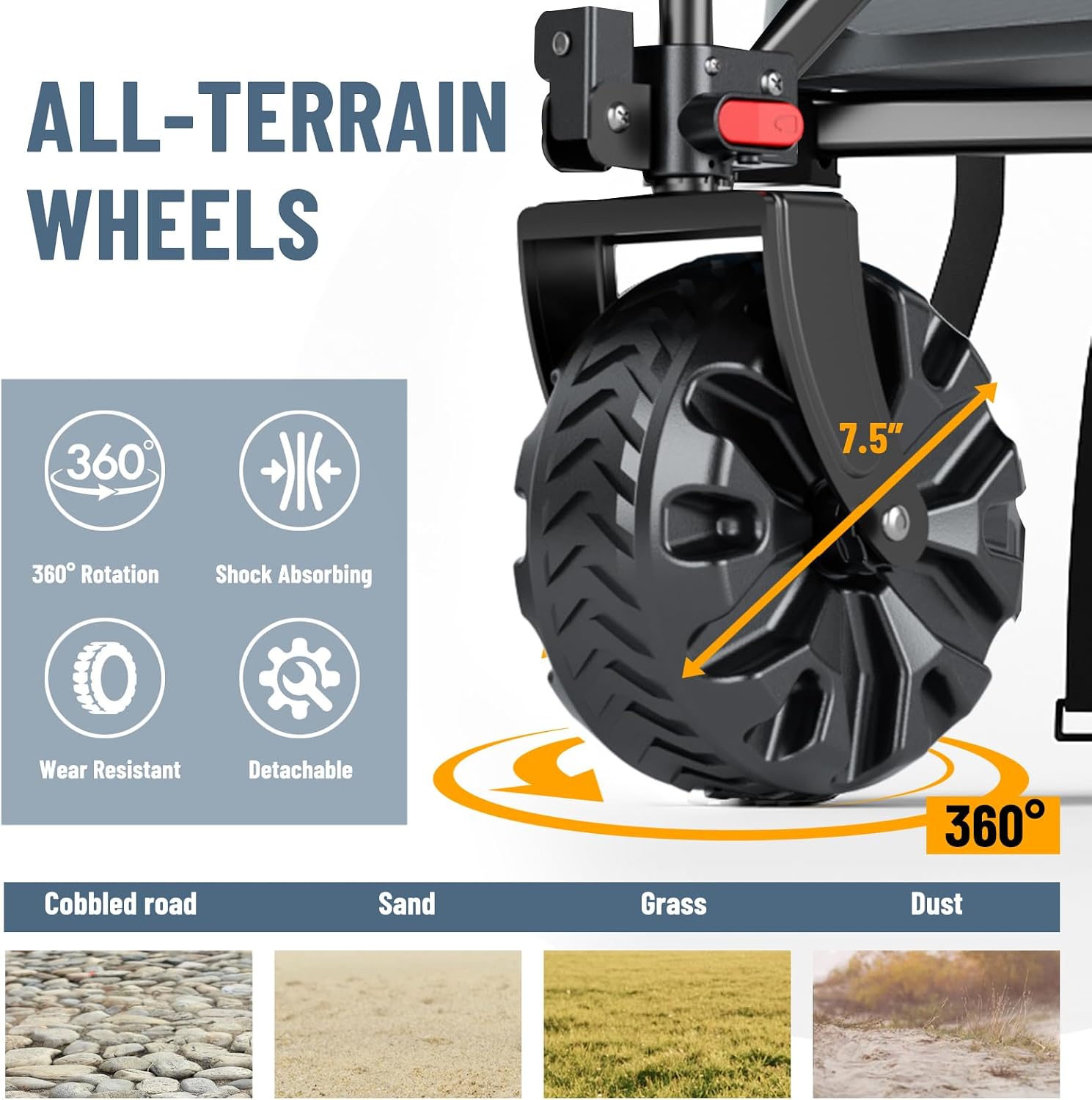 Detalle 2 de Timber Ridge Folding Wagon 350L