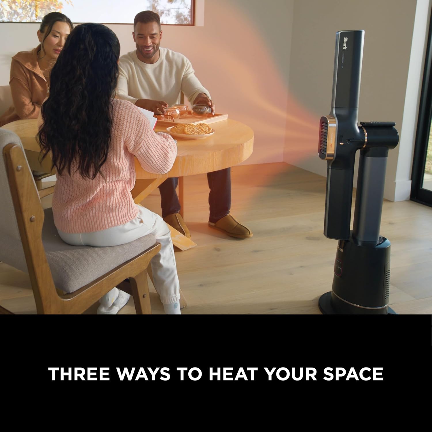 Detalle 2 de Shark TurboBlade Cool + Heat Tower Fan and Heater (TH200UK) with Thermo IQ, 180° oscillation and remote control