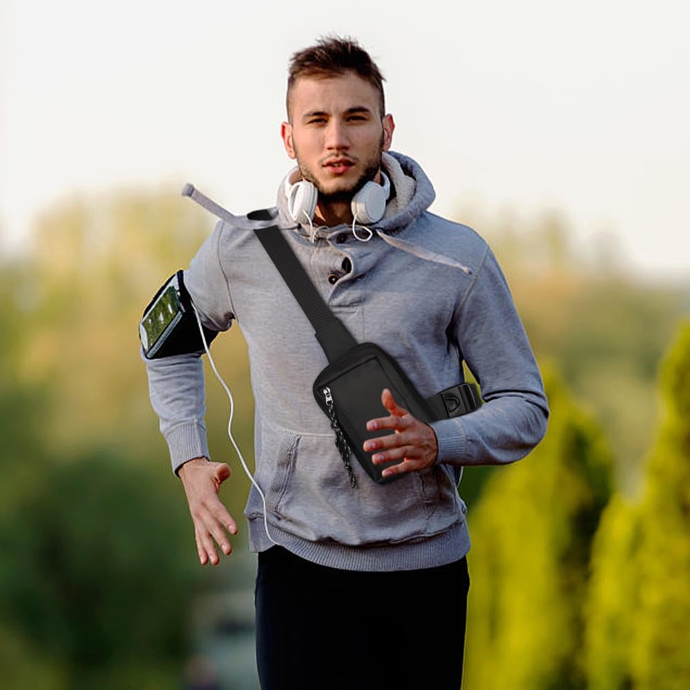 Detalle de flintronic Umhängetasche, Sling Chest Crossbody Bag – Wasserdicht, Vielseitig und Tragbar