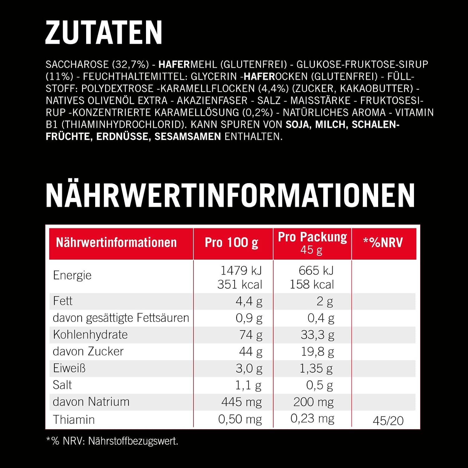 Thumbnail 6 de Enervit Carbo Bar C2:1PRO Salty Caramel – Energieriegel mit 30 g Kohlenhydraten pro Riegel