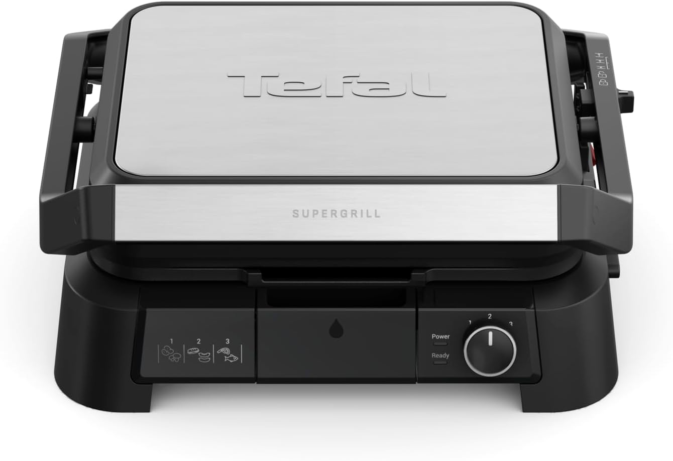 Thumbnail 1 de Tefal SuperGrill 3in1 Kontaktgrill (Tischgrill & BBQ) mit 3 Ofenpositionen und 2000 W für bis zu 6 Portionen