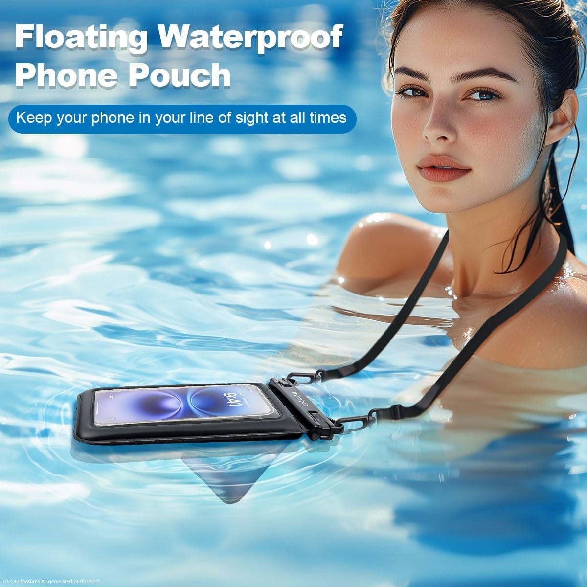 Detalle de Rynapac Waterproof Phone Pouch, 8.5-Inch