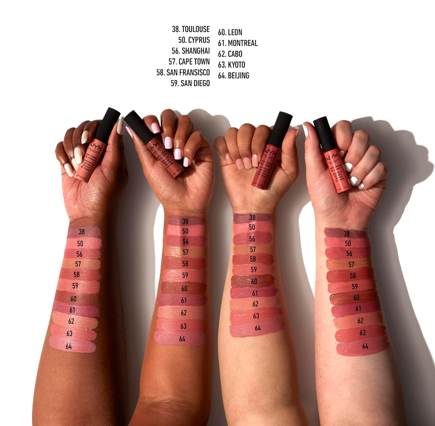 Thumbnail 3 de NYX Professional Makeup Soft Matte Lip Cream Toulouse – Cremiges, langanhaltendes mattes Finish