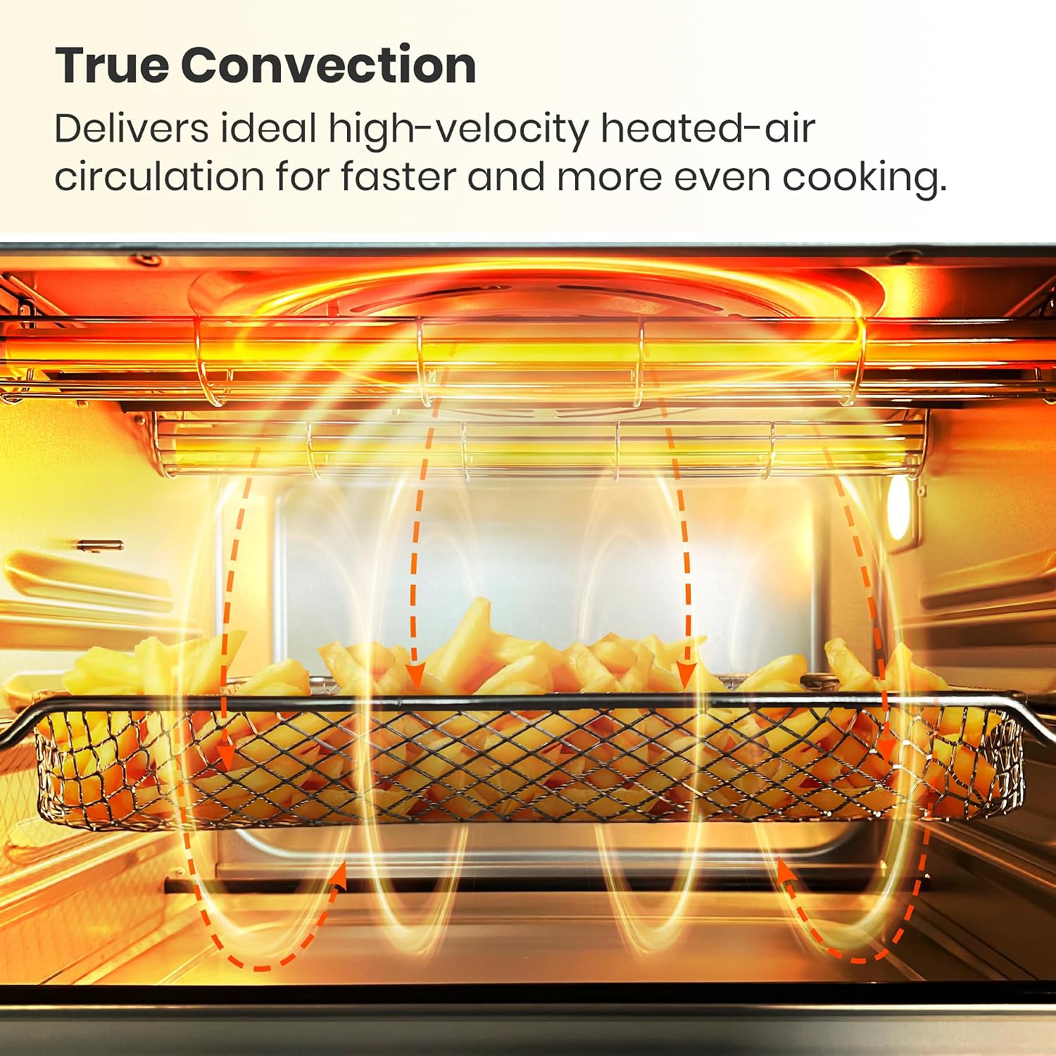 Detalle de VAL CUCINA Retro 10-in-1 Air Fryer Toaster Oven ๐