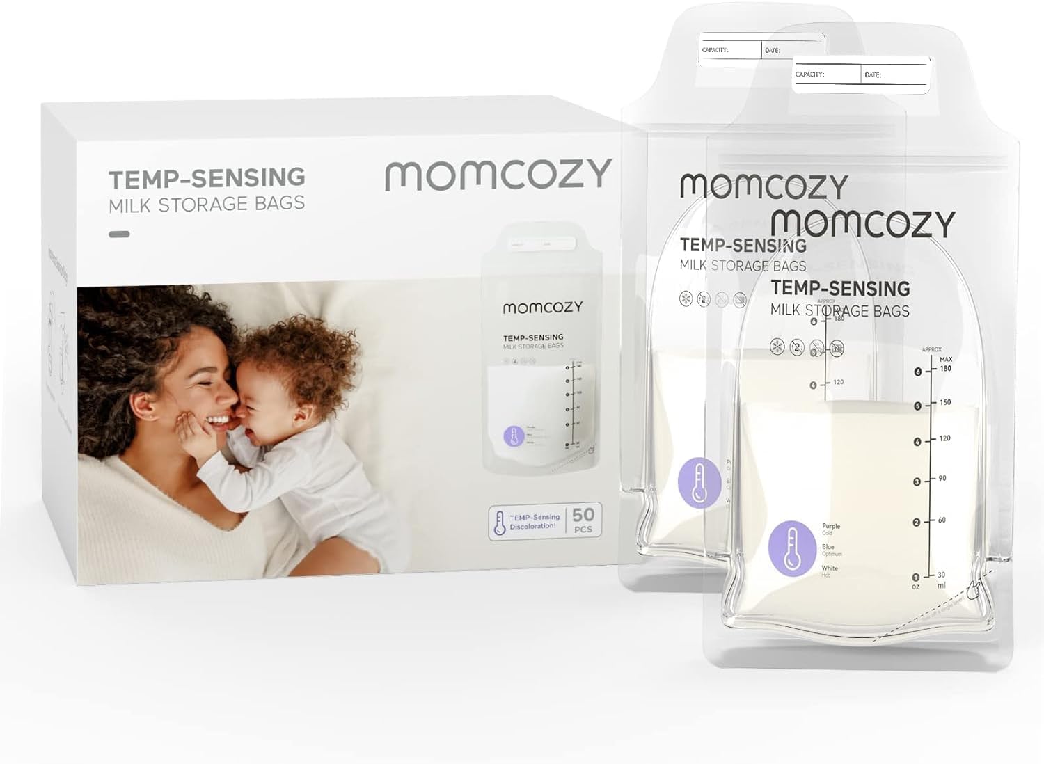Detalle de Momcozy Breastmilk Storage Bags 50pcs