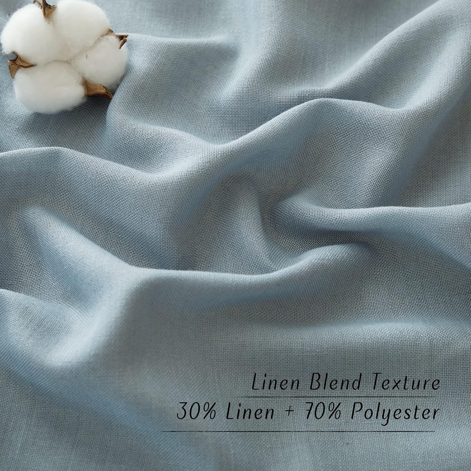 Thumbnail 5 de NICETOWN Linen Flax 92" Semi Sheer Curtains 🪟