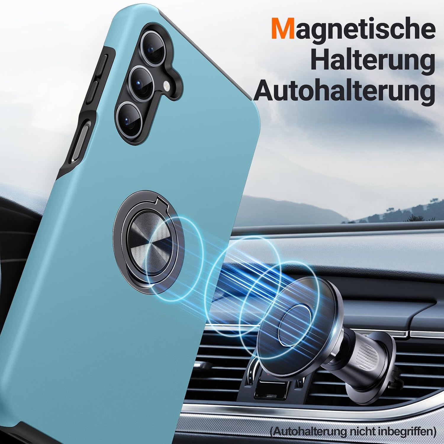 Thumbnail 6 de AOUIA Schutzhülle für Samsung Galaxy S26 (6,3 Zoll) mit 2x Panzerglas – 3-in-1 Set inkl. 360° Ring-Kickstand