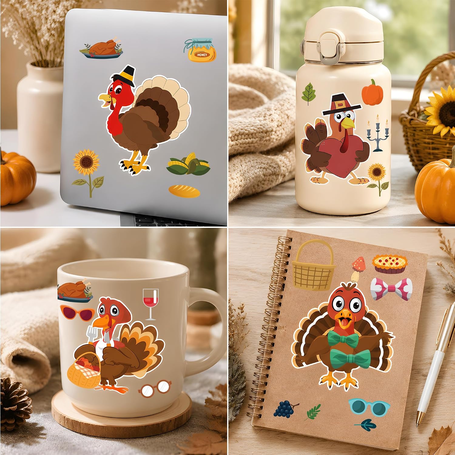 Thumbnail 6 de Turkey Sticker Craft Kit, 24 Sheets
