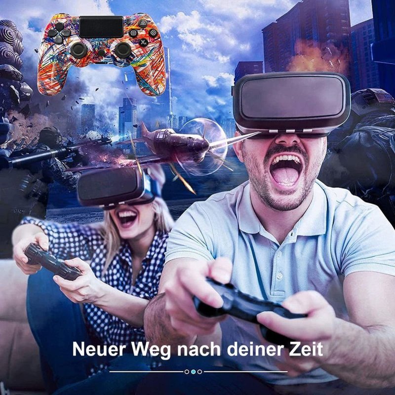 Detalle 2 de Kinsi P4YXSB Gamepad: mando inalámbrico Bluetooth para PS4 con vibración y batería de 600 mAh