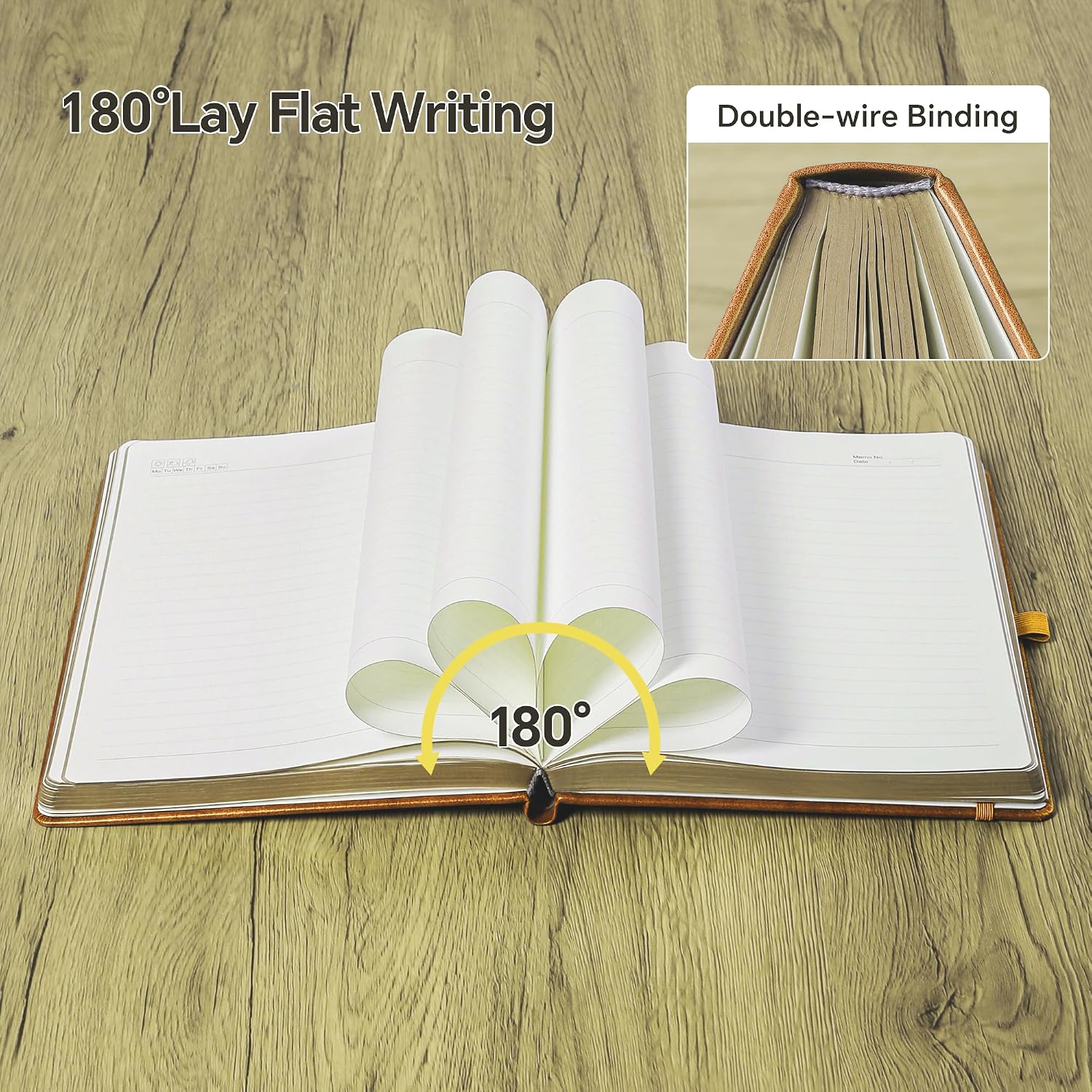 Detalle 1 de HwxBen B5 360‑page lined journal
