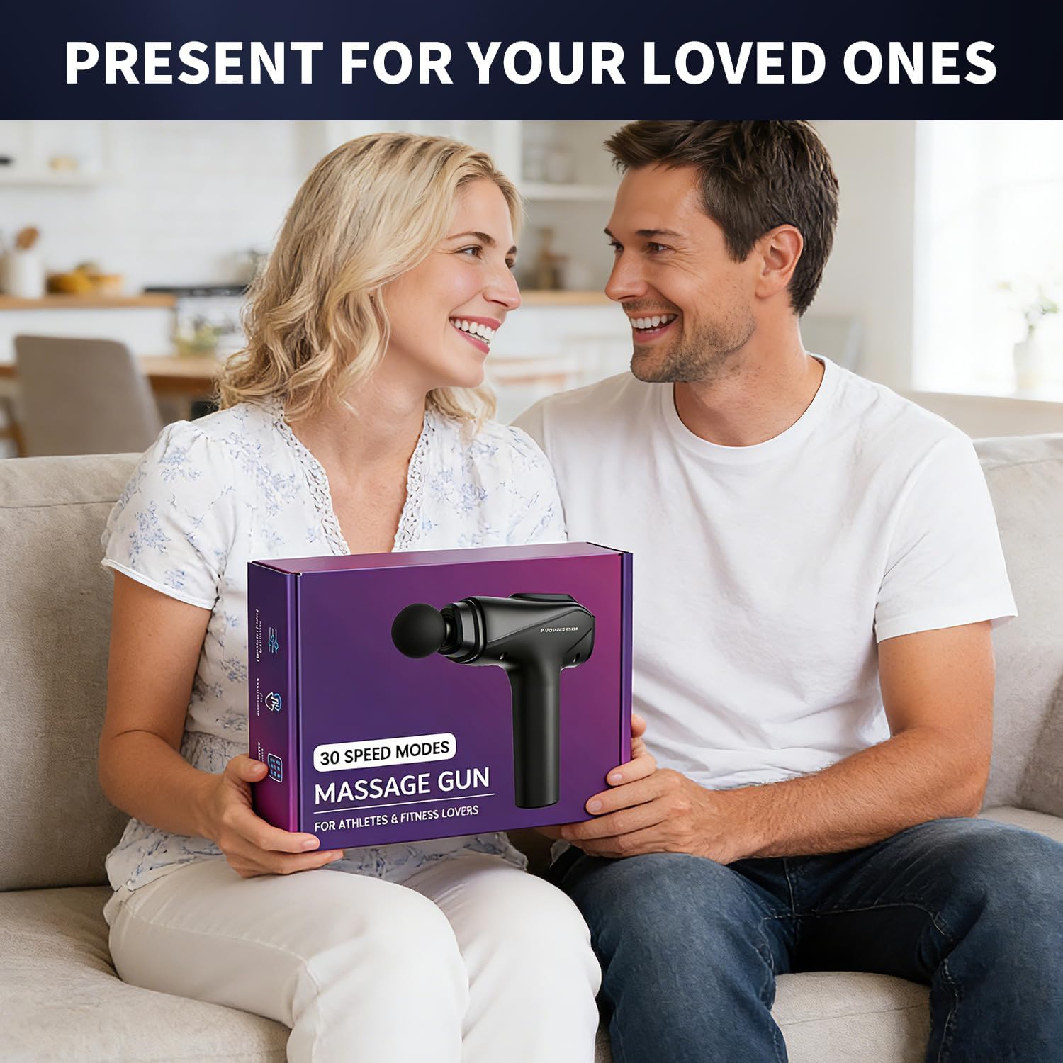 Thumbnail 6 de Bemkia Massage Gun Deep Tissue Professional (Black) – portable percussion therapy for back, shoulders & muscle recovery