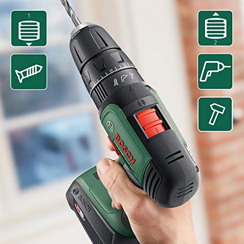 Detalle de Bosch UniversalImpact 18V: Martillo taladrador 3 en 1 con batería y maletín (Amazon Edición)