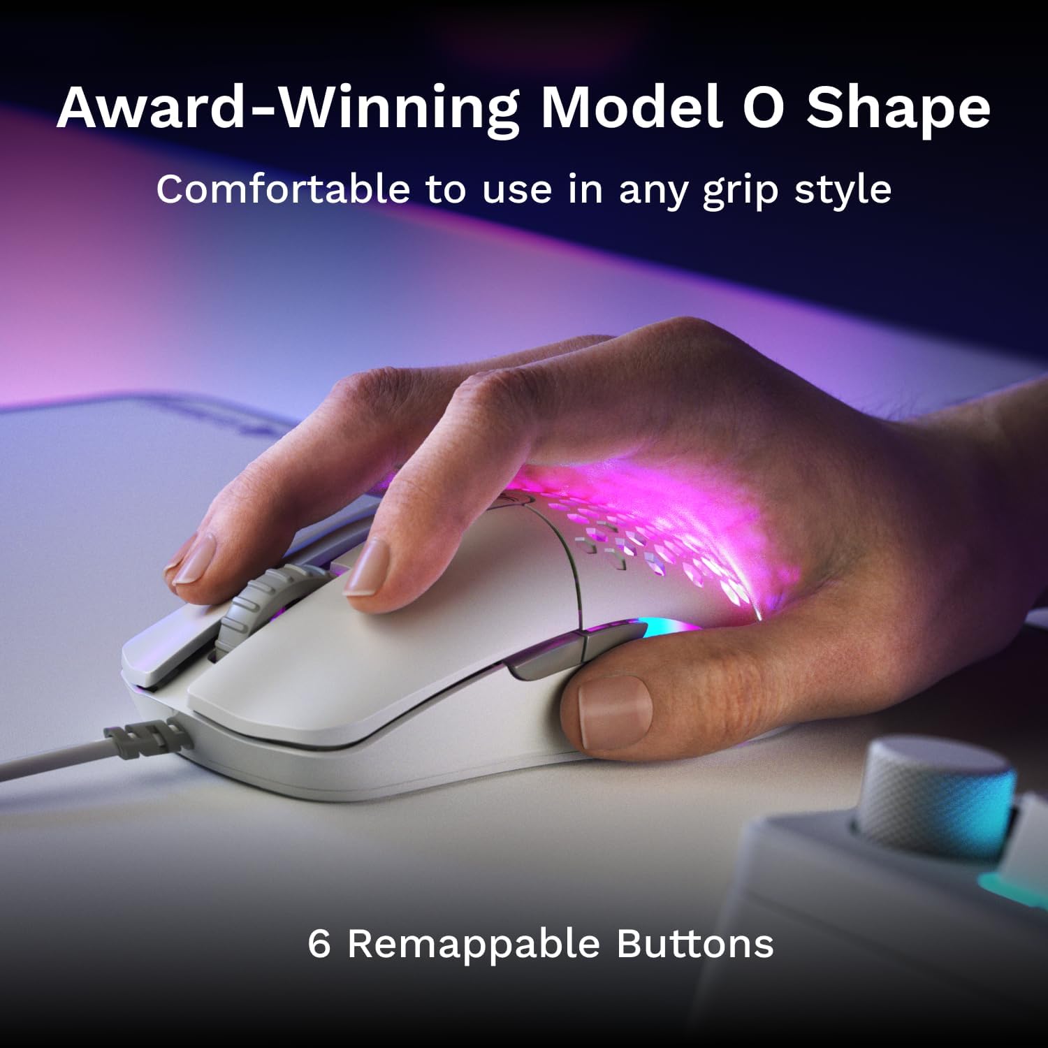 Detalle 2 de GLORIOUS Model O Eternal 55g ultralight mouse