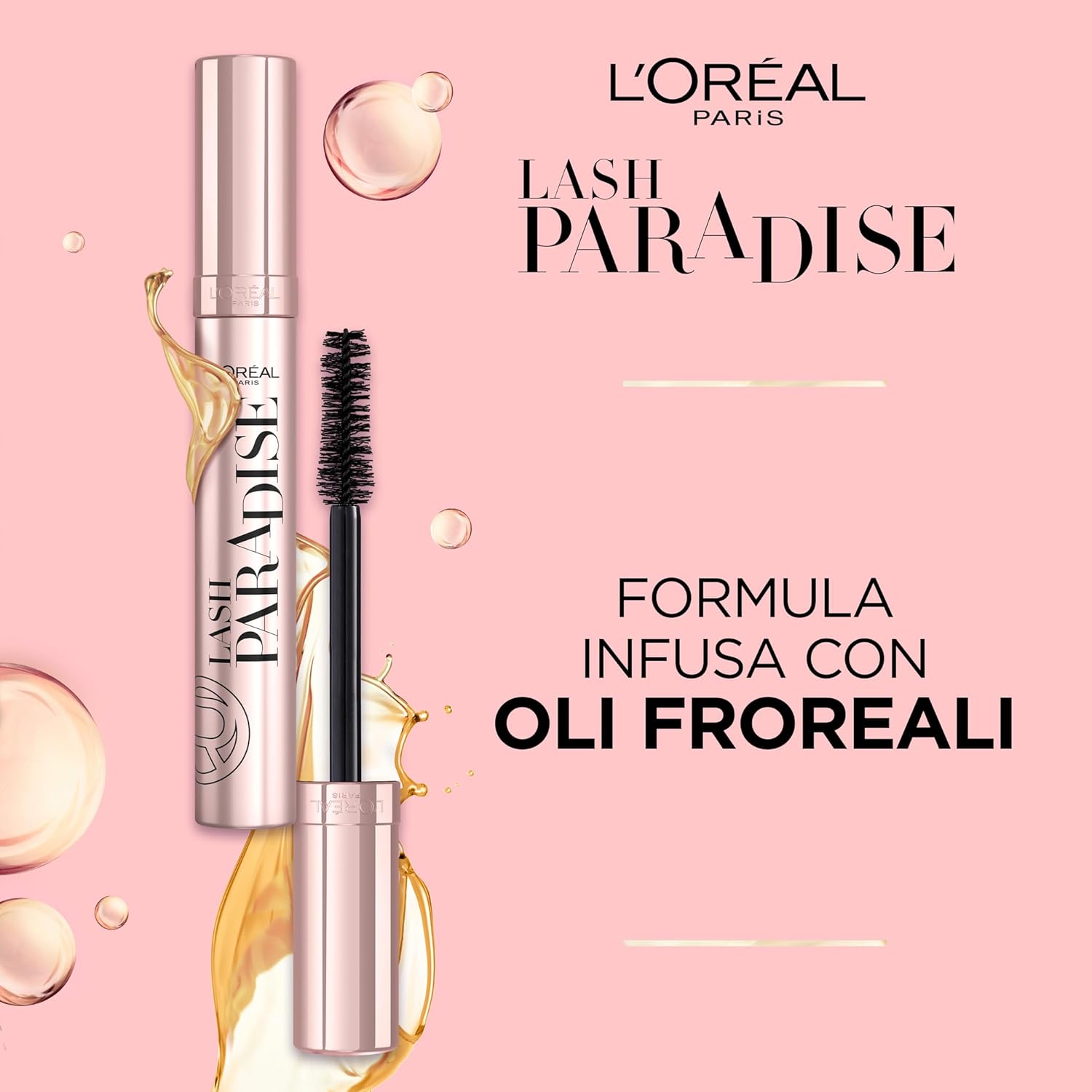 Thumbnail 4 de L'Oréal Paris Lash Paradise Mascara Volumizzante e Allungante – Nero, 6,4 ml