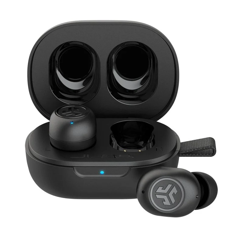 Detalle de JLab JBuds Mini auriculares inalámbricos negros