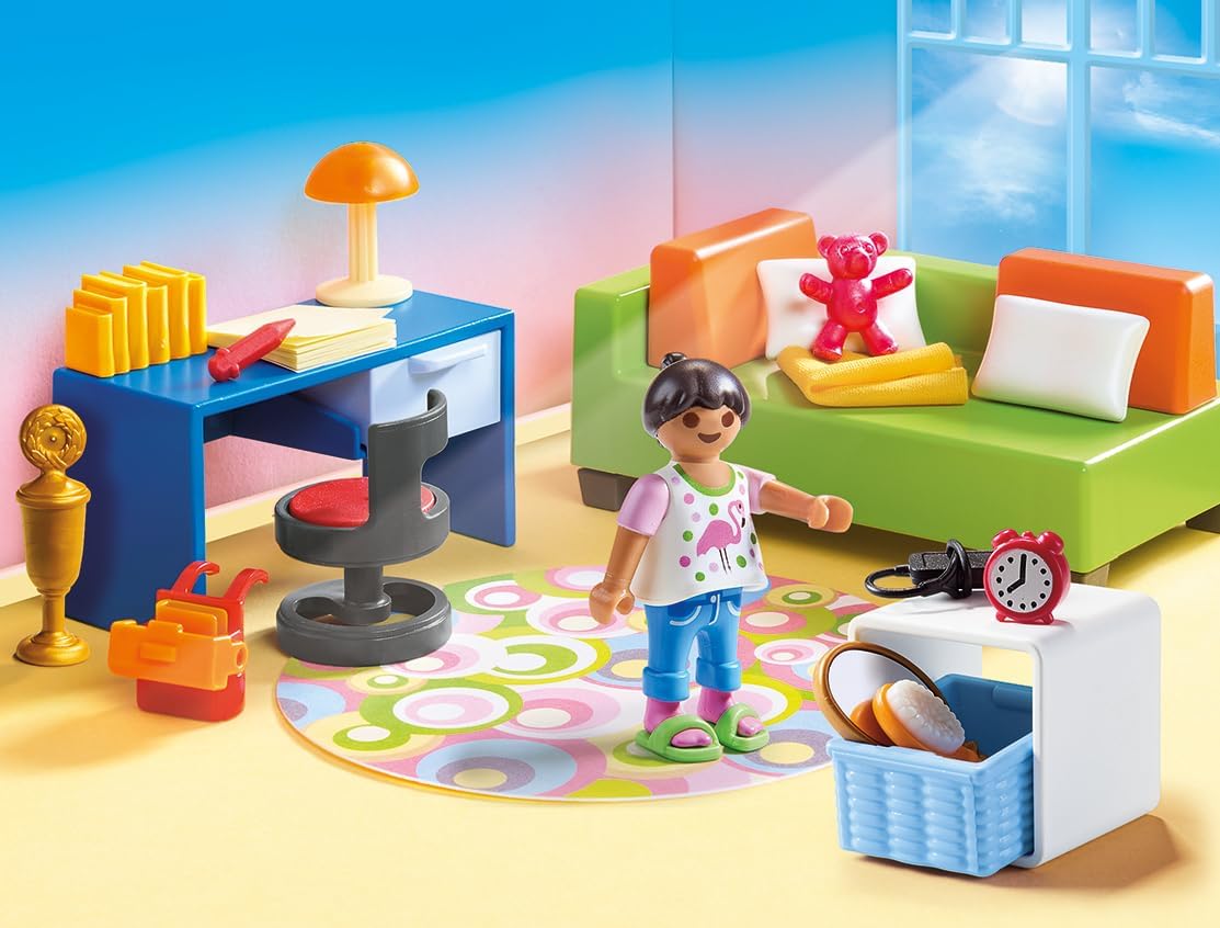 Detalle 2 de PLAYMOBIL Dollhouse 70209 Jugendzimmer mit Mädchenfigur und Zubehör (ab 4 Jahren)