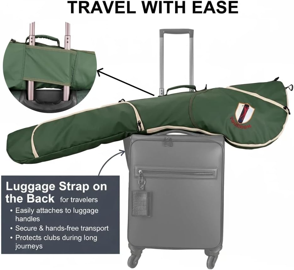 Detalle de TOURBON Golf Carry Bag, nylon