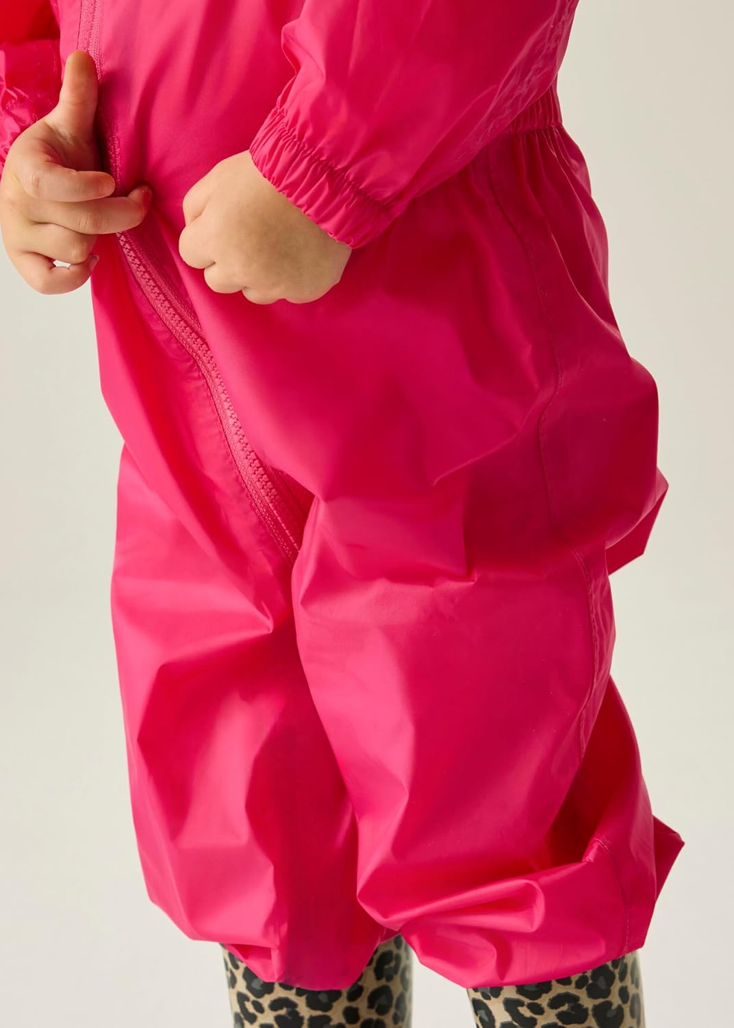 Detalle 1 de Regatta Toddlers Kids Puddle Suit Waterproof & Reflective All-in-One Rainsuit