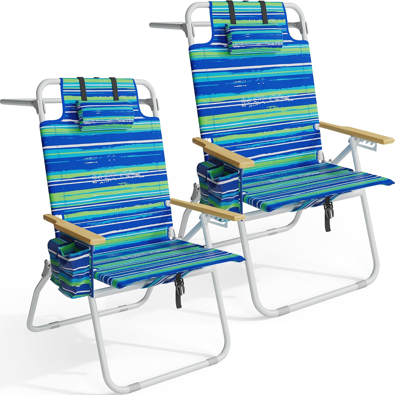 Thumbnail 6 de Yestomo High Beach Chair 17" Seat Height