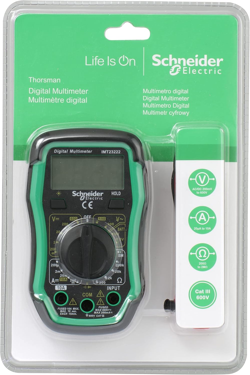 Thumbnail 6 de Schneider Electric Thorsman digitale Strommesszange mit LCD-Display, IMT23214