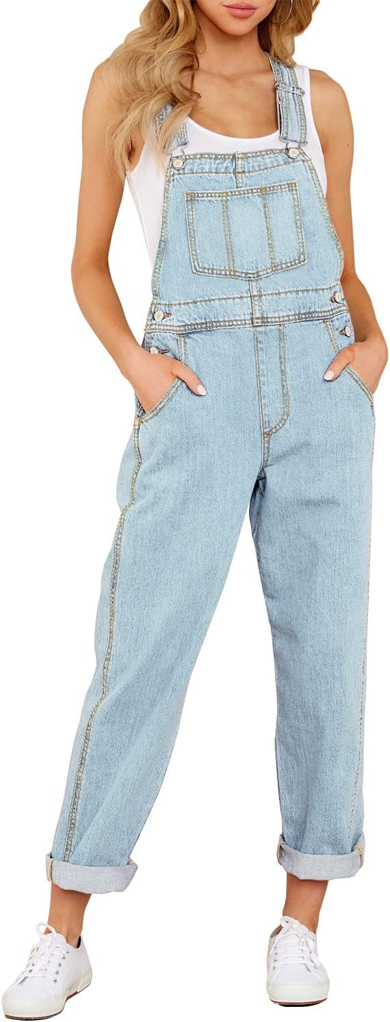 Thumbnail 5 de luvamia Women's Casual Denim Bib Overalls — Stretch Jumpsuit