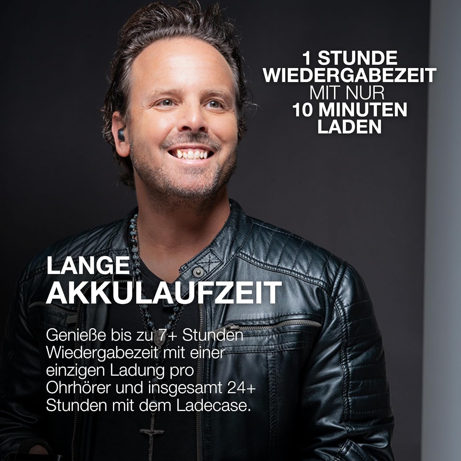 Thumbnail 2 de JLab Go Pop ANC In-Ear Bluetooth-Kopfhörer (True Wireless) mit ANC, Multipoint & IP55