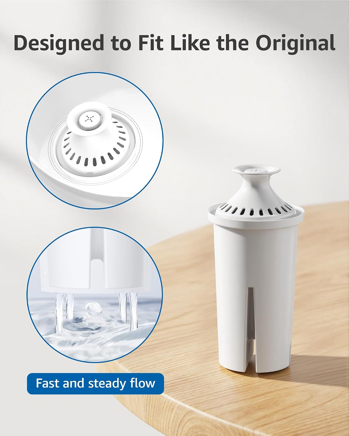 Detalle 1 de FilterLogic Pitcher Water Filter 6-Pack