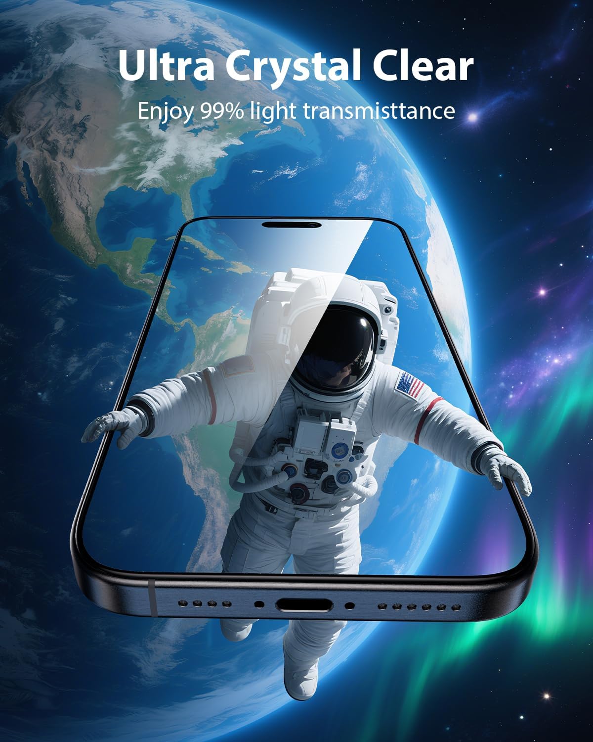 Thumbnail 6 de Mkeke Screen Protector for iPhone 16 Pro 6.3 inch