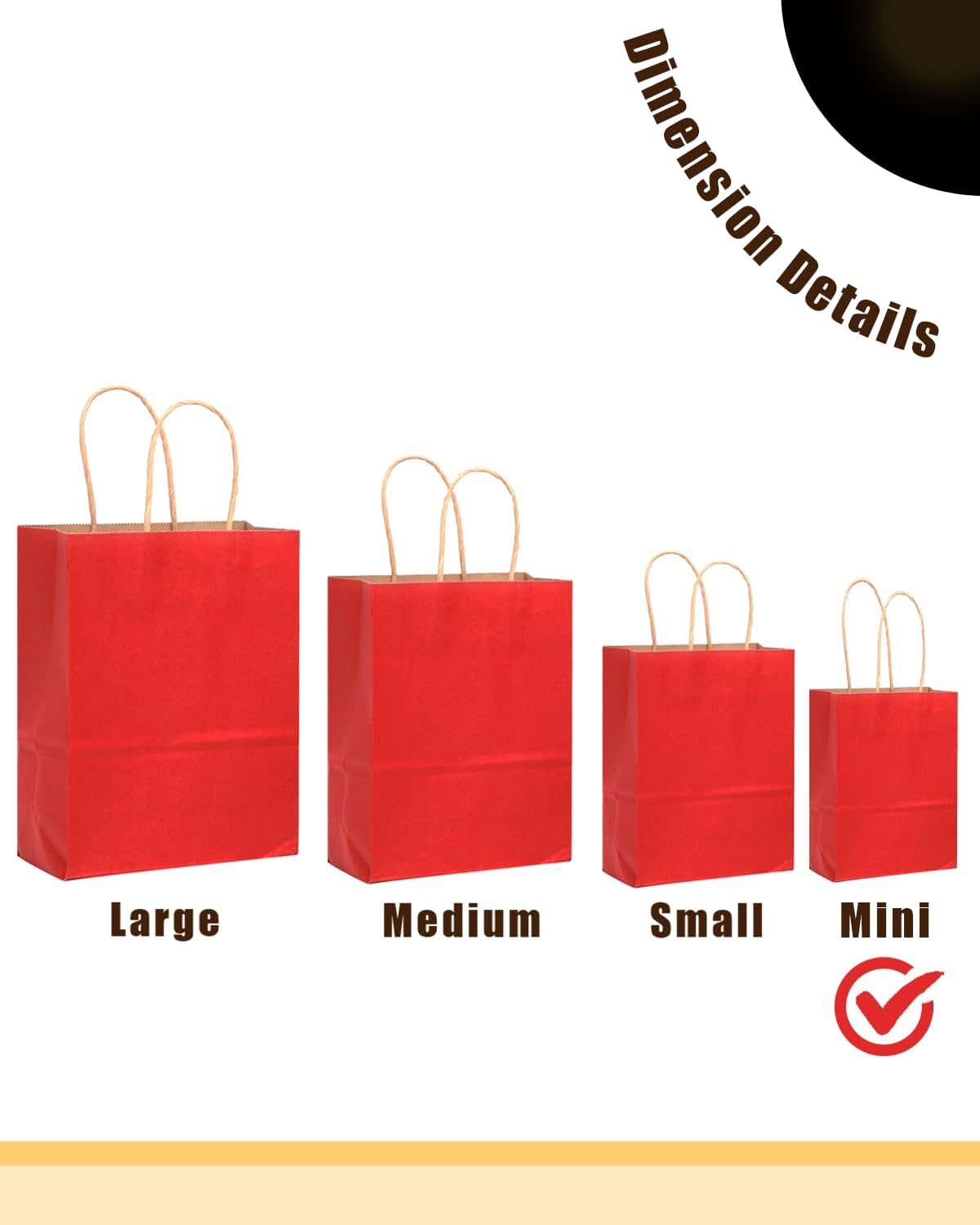 Thumbnail 1 de Gcardist 24 Stück Wein Mini-Geschenk-Taschen aus Kraftpapier – 12x6x15 cm, FSC-zertifiziert