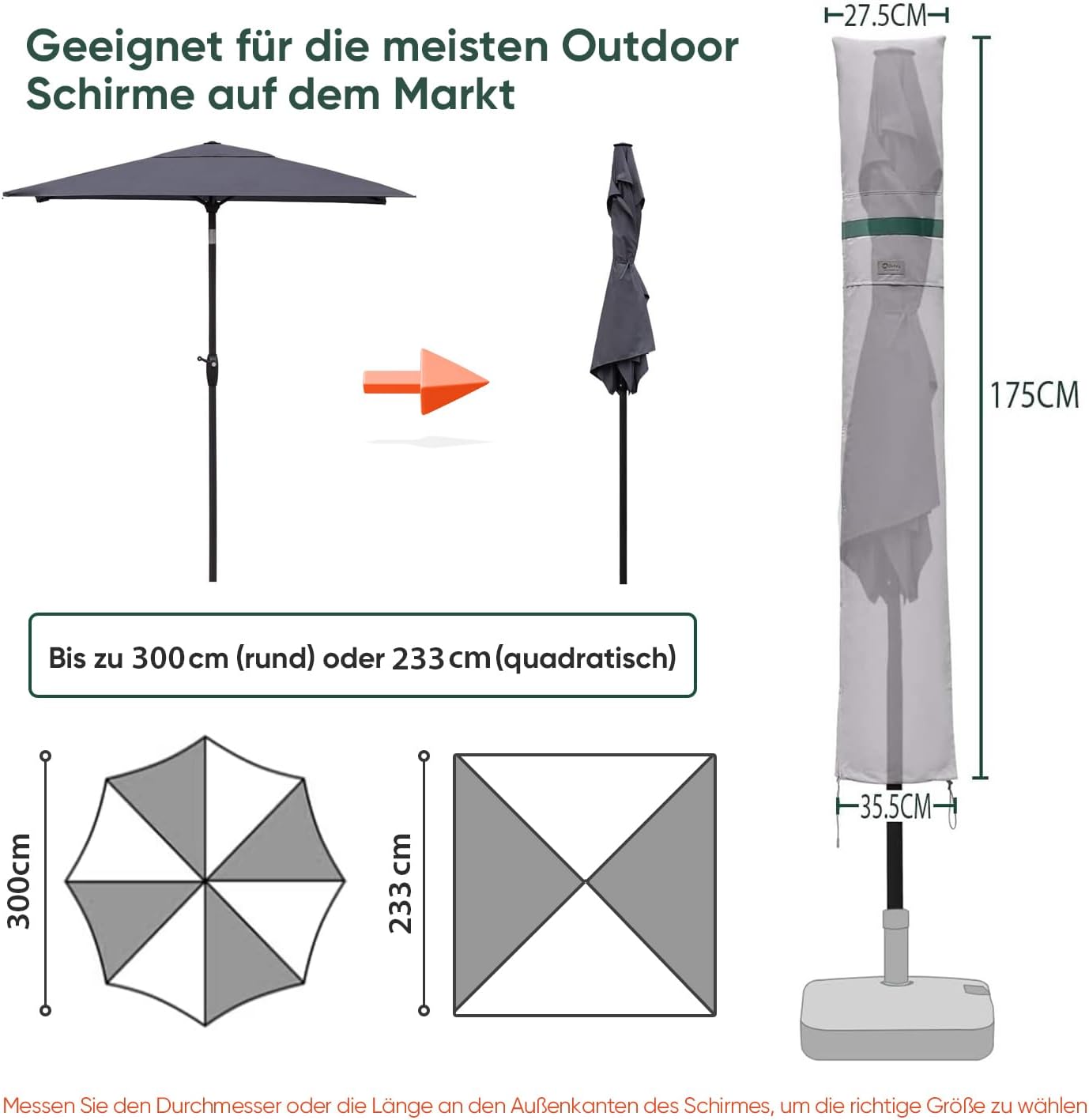 Thumbnail 1 de Sekey Funda para Sombrilla Ø300 cm ☔️ Impermeable y Resistente