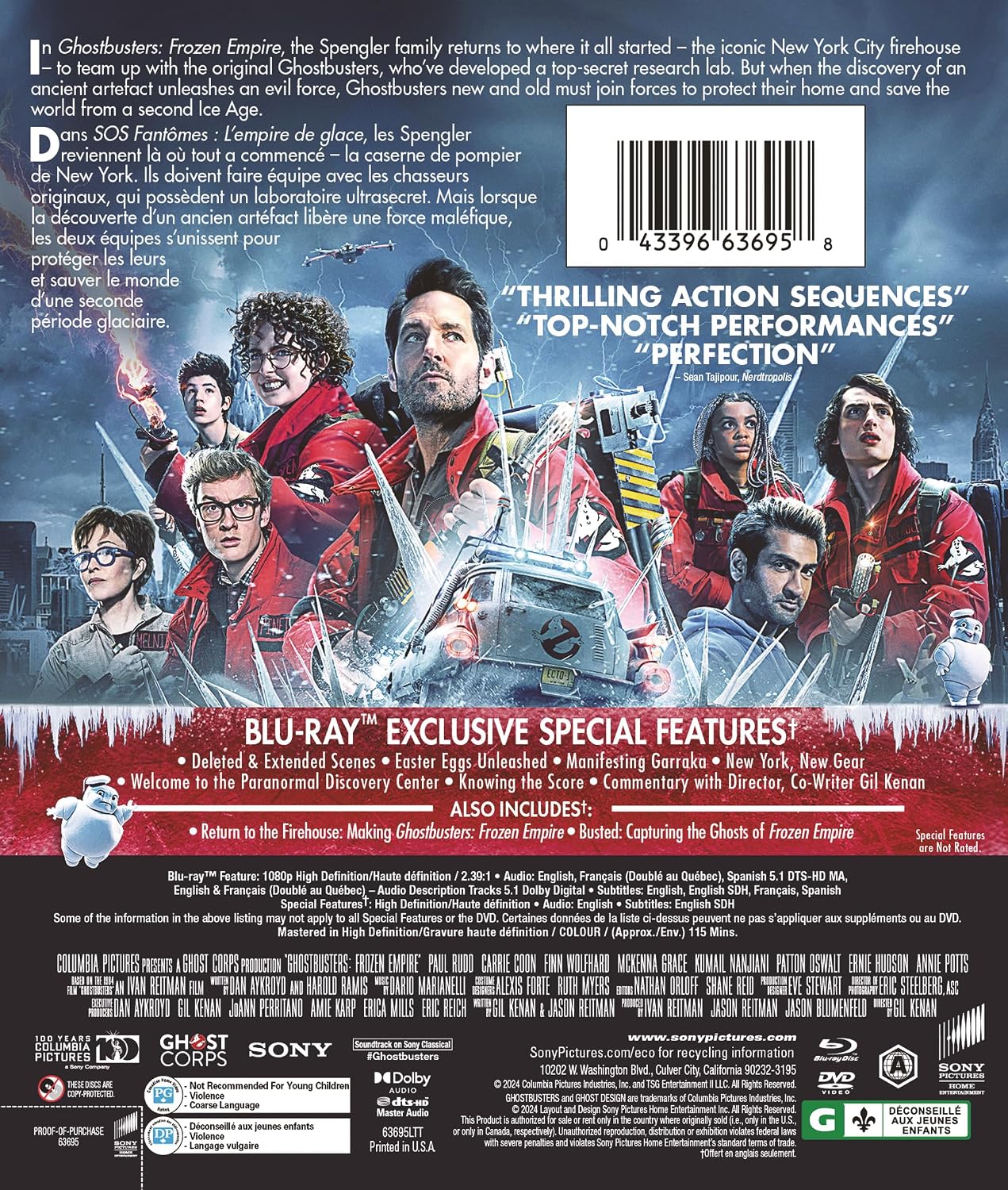 Thumbnail 1 de Ghostbusters: Frozen Empire BD/DVD Combo – Bilingual Blu-ray