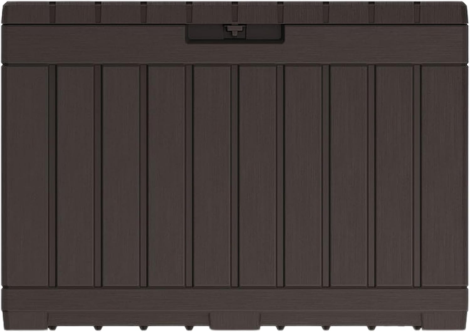 Thumbnail 1 de Keter Kentwood 190L Outdoor Resin Garden Storage Box – Brown with Weatherproof Wood-Effect Panels