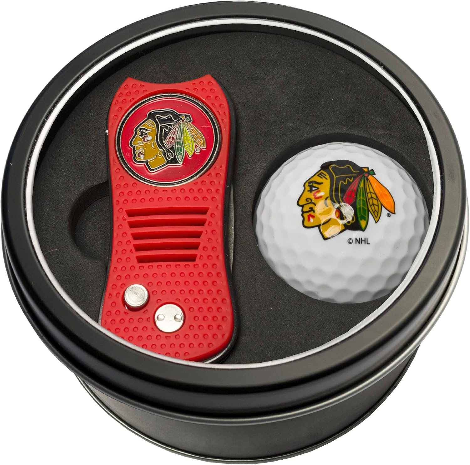 Detalle 2 de Team Golf NHL Gift Set Switchblade Divot Tool with Magnetic Ball Marker & Golf Ball