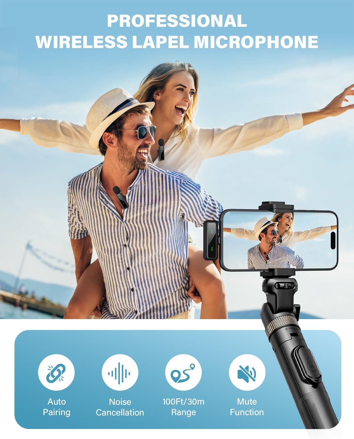 Thumbnail 6 de Wireless Lavalier Microphone, 2-Pack