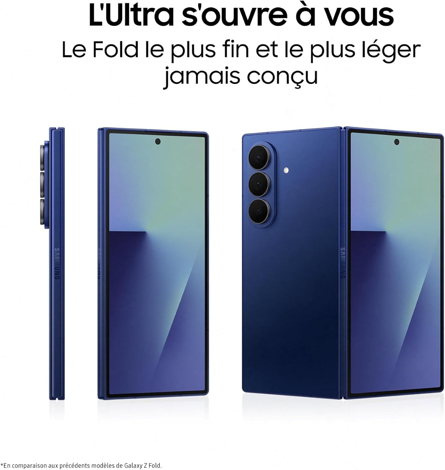 Thumbnail 5 de Samsung Galaxy Z Fold7 – Smartphone pliable 5G, 512 Go, Bleu Nuit (Version FR)