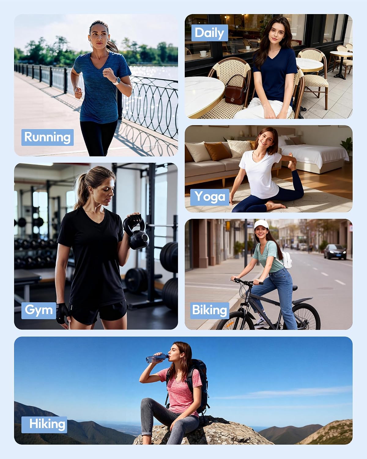 Thumbnail 5 de CE' CERDR Women's Workout Shirts, V-Neck