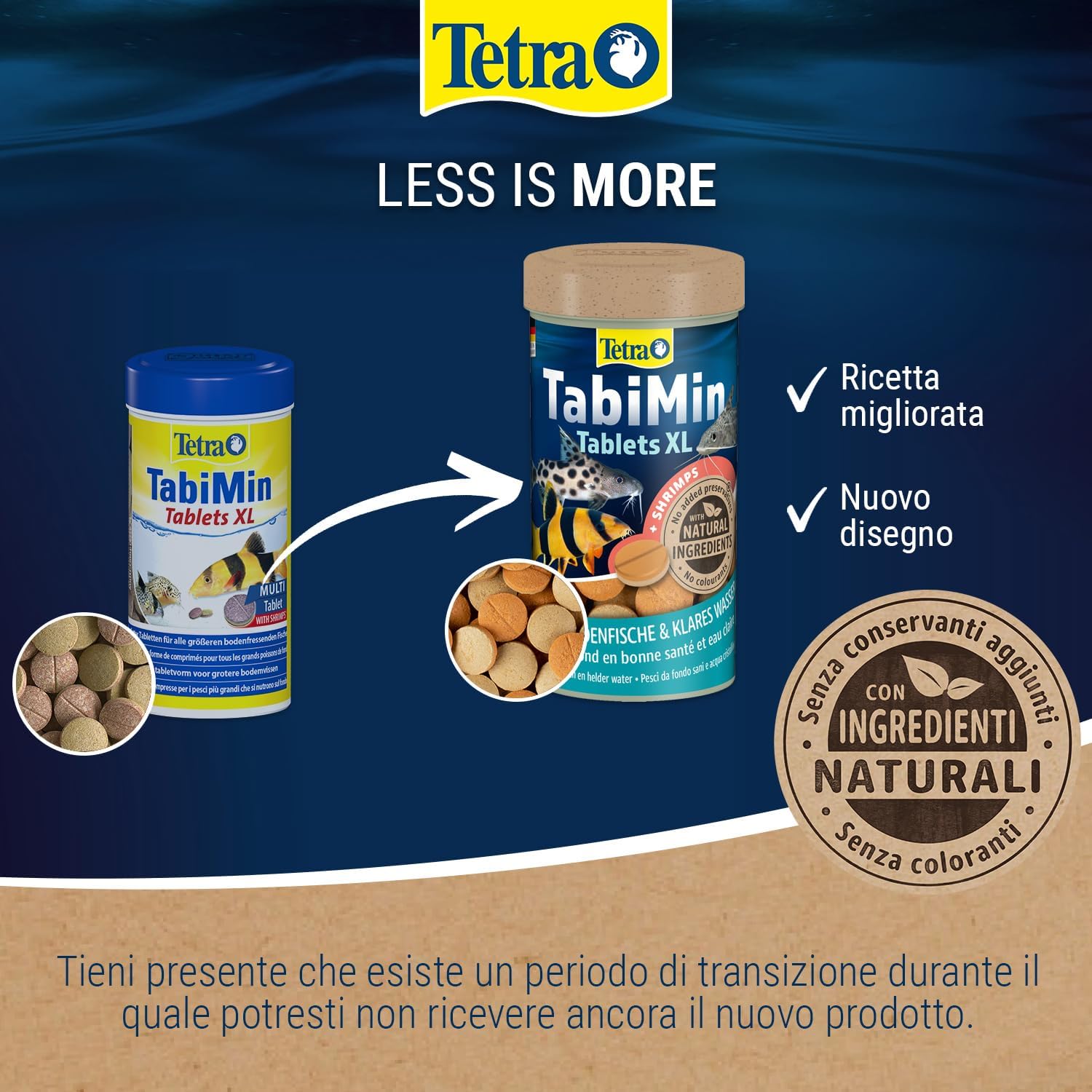 Detalle 2 de Tetra Tablets TabiMin XL – Cibo in compresse XL per pesci da fondo grandi (barattolo 133 compresse)