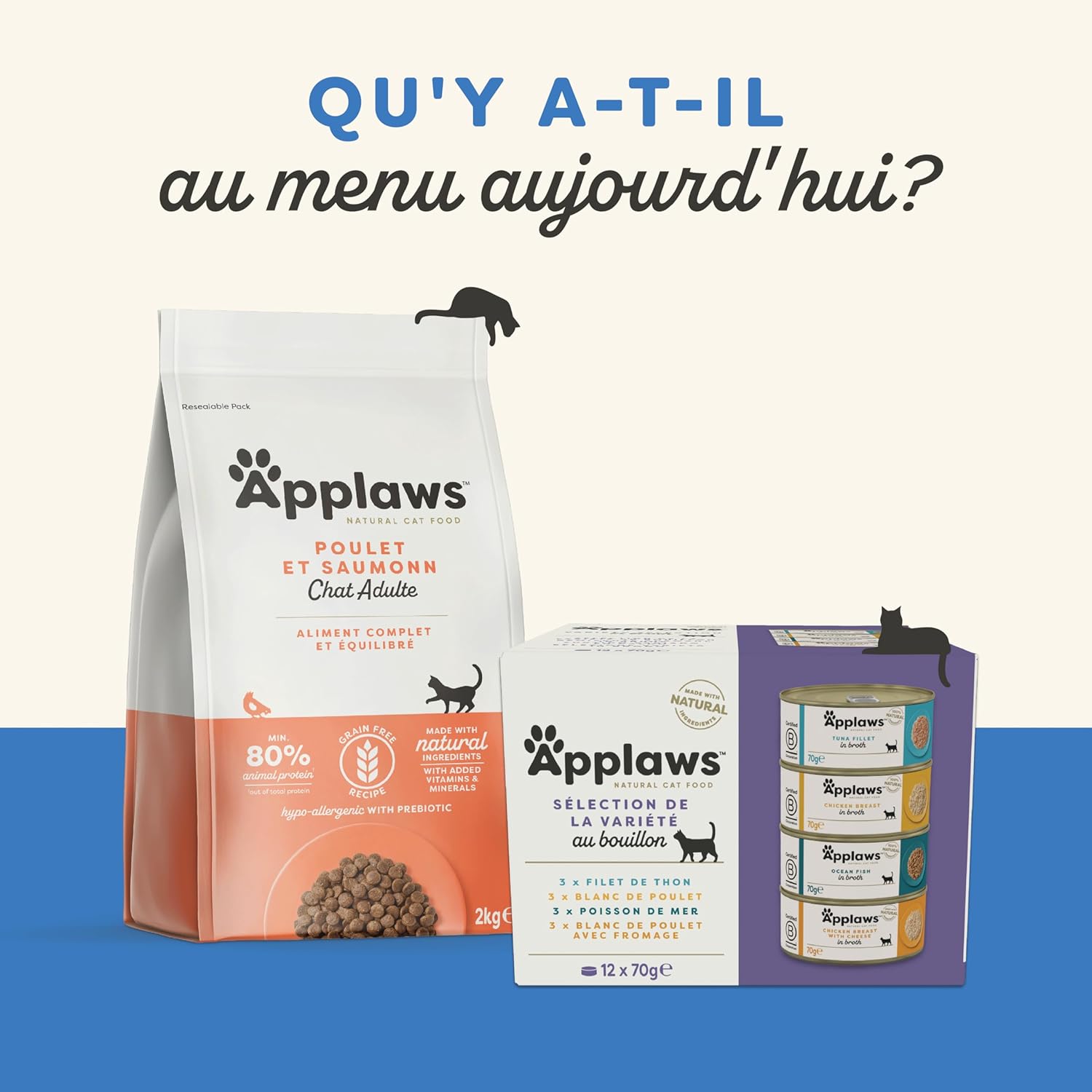 Thumbnail 5 de Applaws Friandise Crémeuse à Lécher au Thon sans Céréales — 32 sachets 15 g pour Chats et Chatons