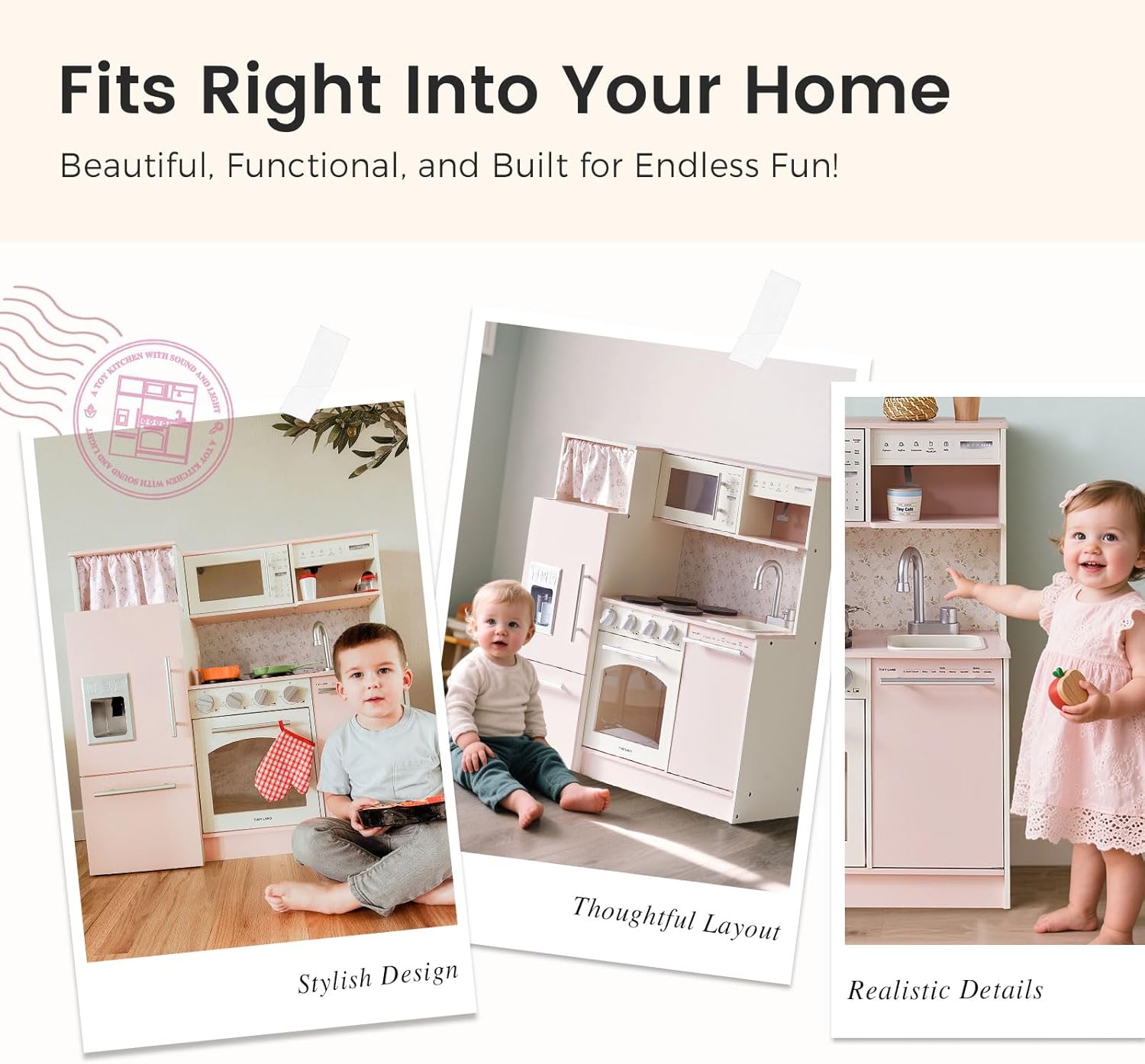 Detalle de Tiny Land Play Kitchen for Kids 3+
