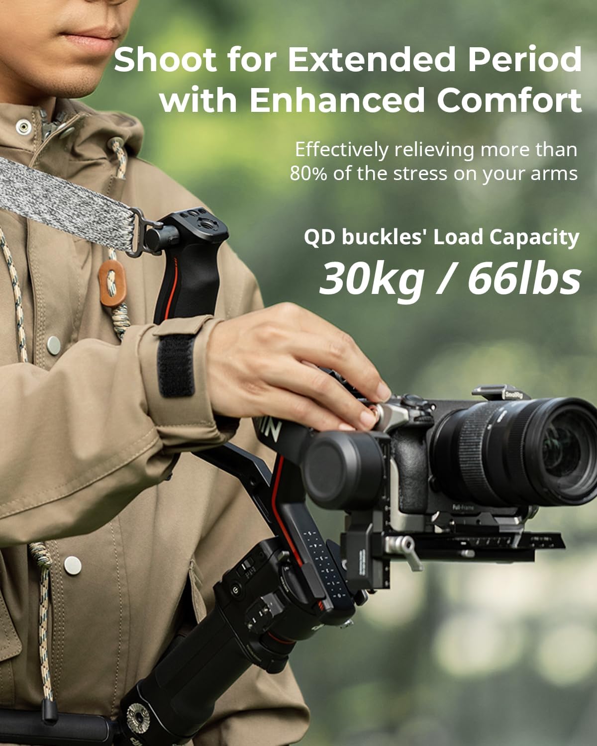 Detalle 2 de SMALLRIG RS3 RS2 Bandoulière soulageante 30 kg