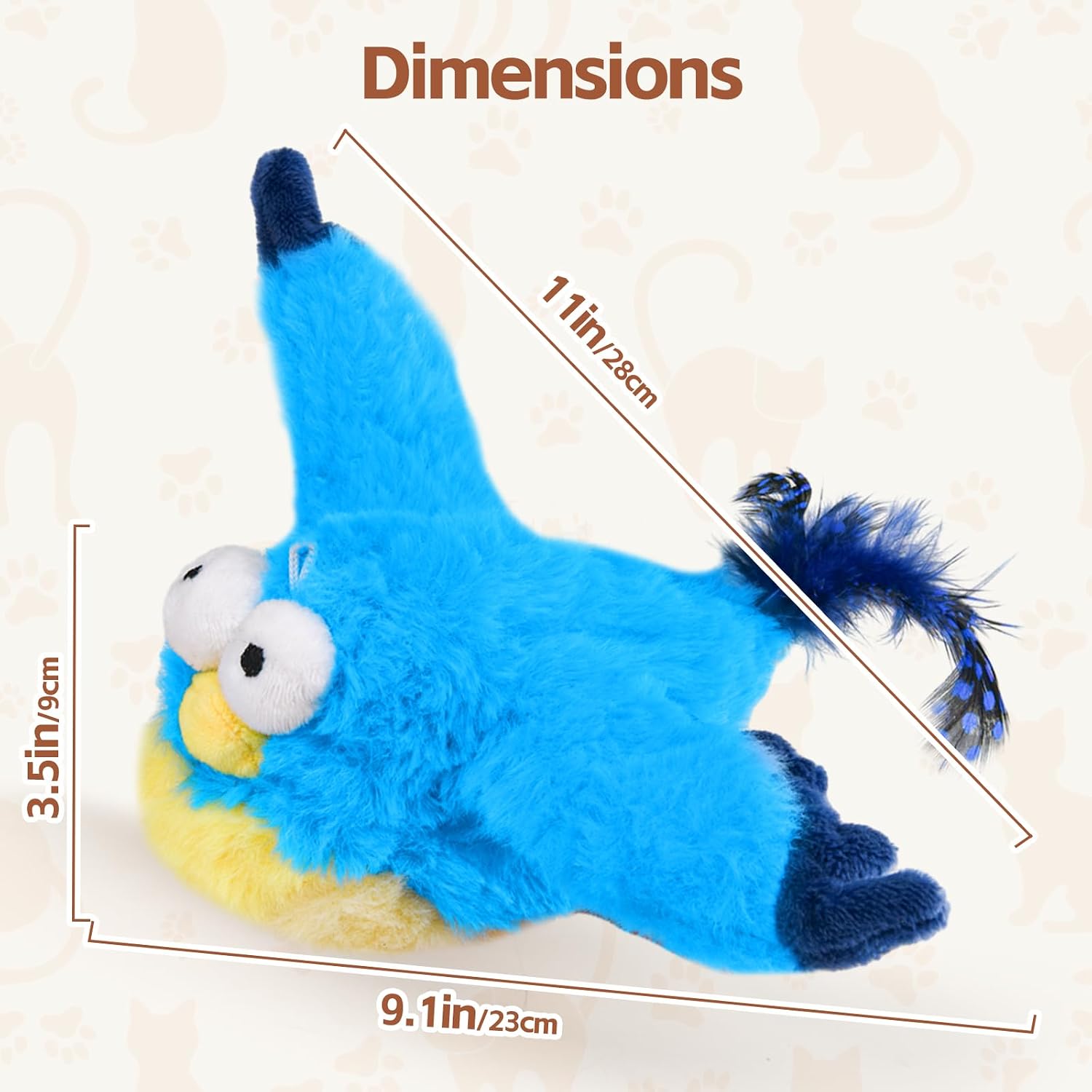 Detalle 2 de LIFLIX Interactive Cat Toy, Blue