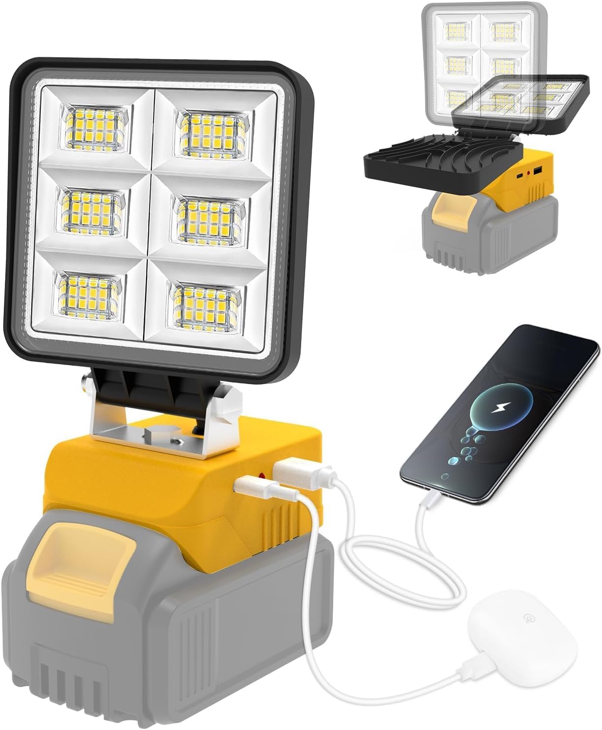 Thumbnail 6 de NATPOW Portable LED work light 40W 2 pack